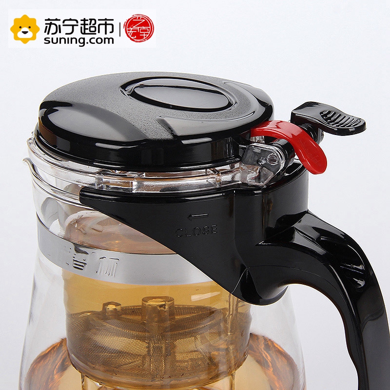 艺宏堂优智杯茶具飘逸杯 艺宏堂 耐高温玻璃茶具花茶壶D2-500ml单壶