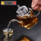 艺宏堂茶具玻璃茶壶 艺宏堂玻璃花茶壶 耐高温玻璃茶具花茶壶 方形壶