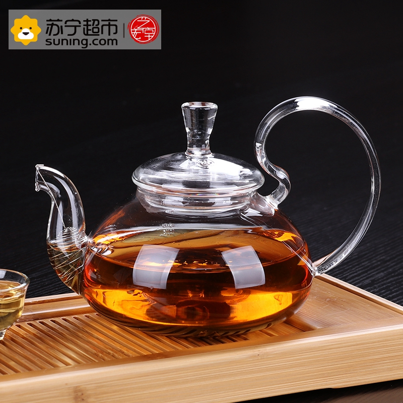 艺宏堂家居器皿艺宏堂茶具玻璃茶壶艺宏堂玻璃花茶壶耐高温玻璃茶具花茶壶高把 价格图片品牌报价 苏宁易购苏宁自营