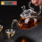 艺宏堂茶具玻璃茶壶 艺宏堂玻璃花茶壶 耐高温玻璃茶具花茶壶 高把