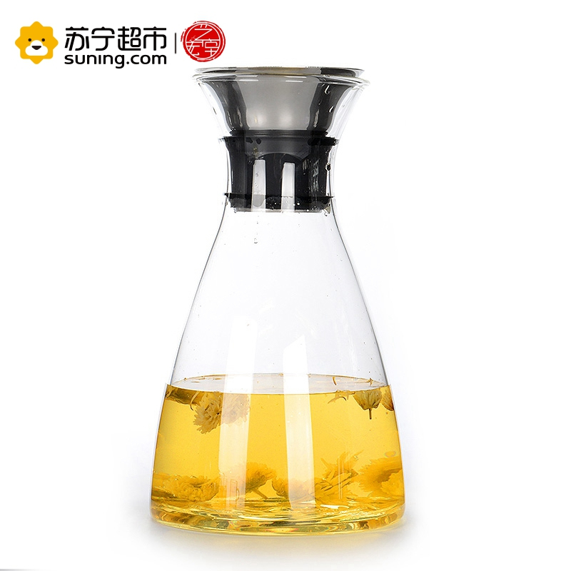 艺宏堂茶具玻璃茶壶 艺宏堂玻璃茶壶漏水壶果汁壶 宽口壶1420ml