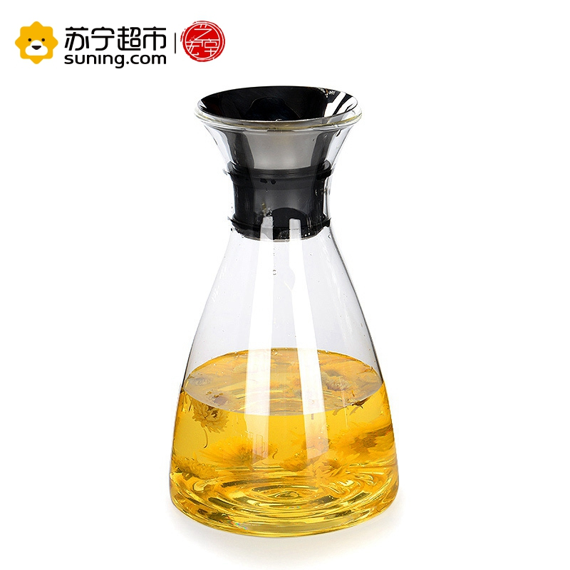艺宏堂茶具玻璃茶壶 艺宏堂玻璃茶壶漏水壶果汁壶 宽口壶1420ml