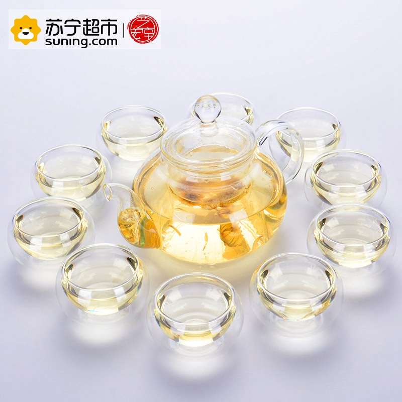 艺宏堂家居器皿艺宏堂茶具玻璃茶具艺宏堂玻璃花茶壶耐高温玻璃茶具花茶壶玻璃套装 价格图片品牌报价 苏宁易购苏宁自营