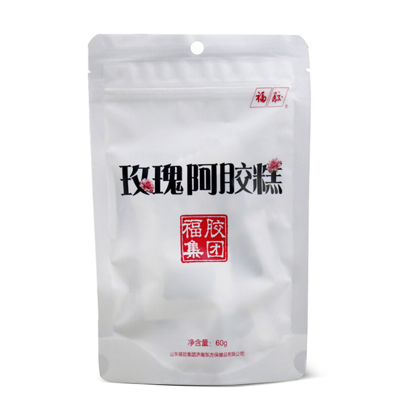 福牌阿胶 福胶玫瑰阿胶糕60g*8袋 共480g