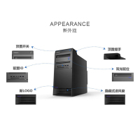 清华同方超越(THTF)E500 台式机(I3-6100双核 4G内存 1TB硬盘 WIN7 HOME版)