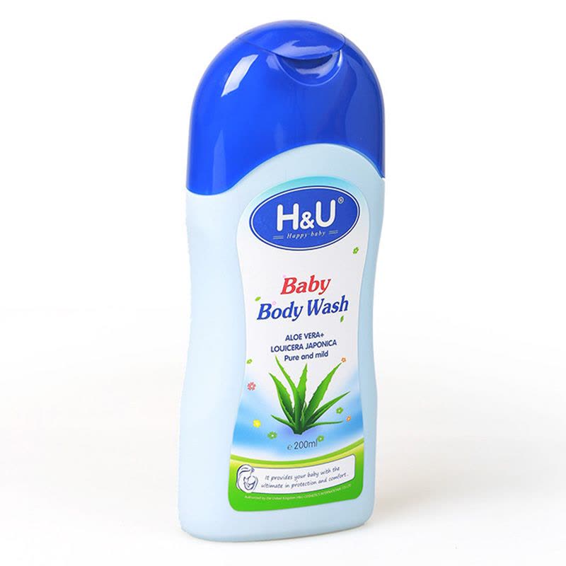 爱趣优H&U 婴儿沐浴露200毫升HU植物提取物天然温和呵护娇嫩肌肤宝宝儿童孕妇全家适用图片