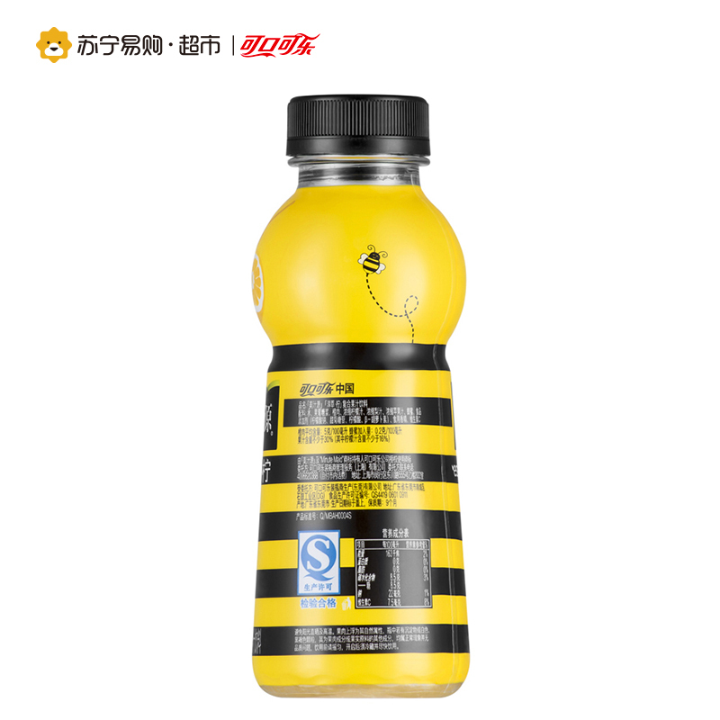 [苏宁超市]美汁源淳萃柠350ml*12瓶 整箱销售