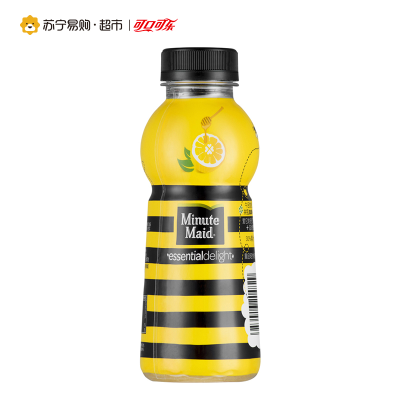 [苏宁超市]美汁源淳萃柠350ml*12瓶 整箱销售