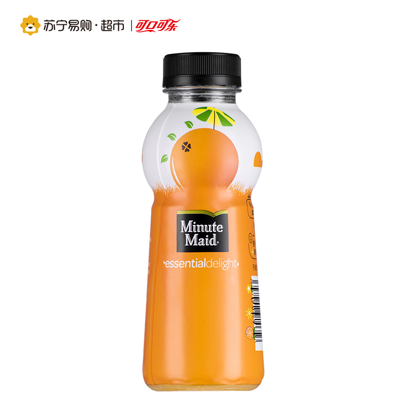 [苏宁超市]美汁源淳萃橙350ml*12瓶 整箱销售