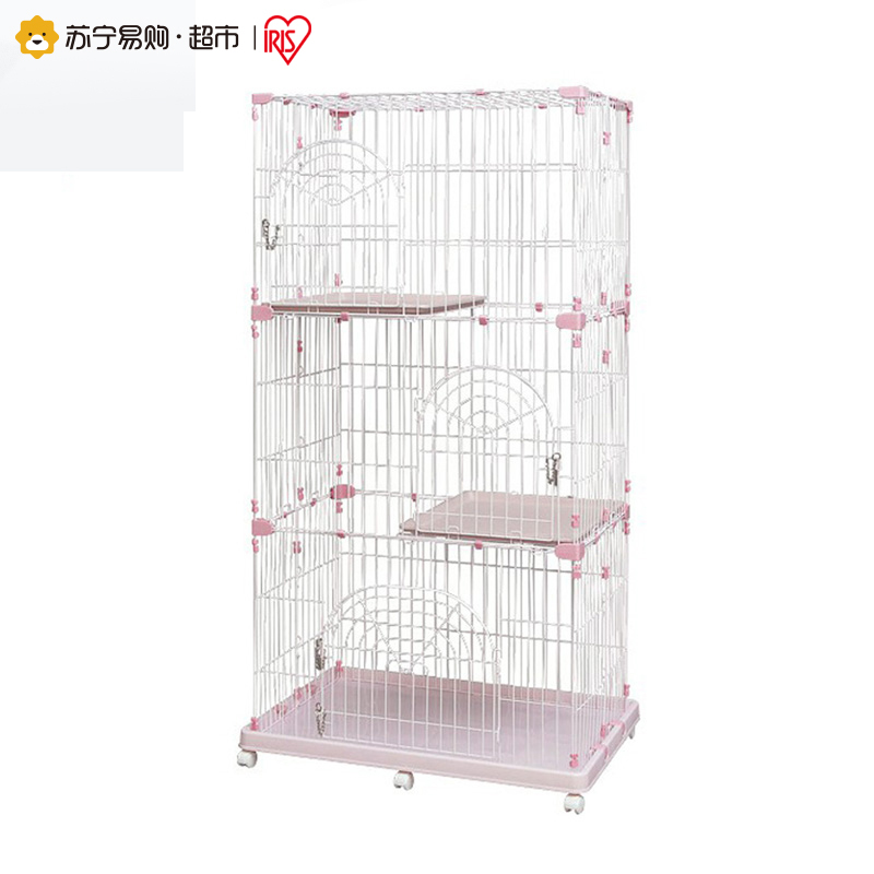 爱丽思IRIS 三层猫笼子/豪华猫别墅/猫窝 PEC-903