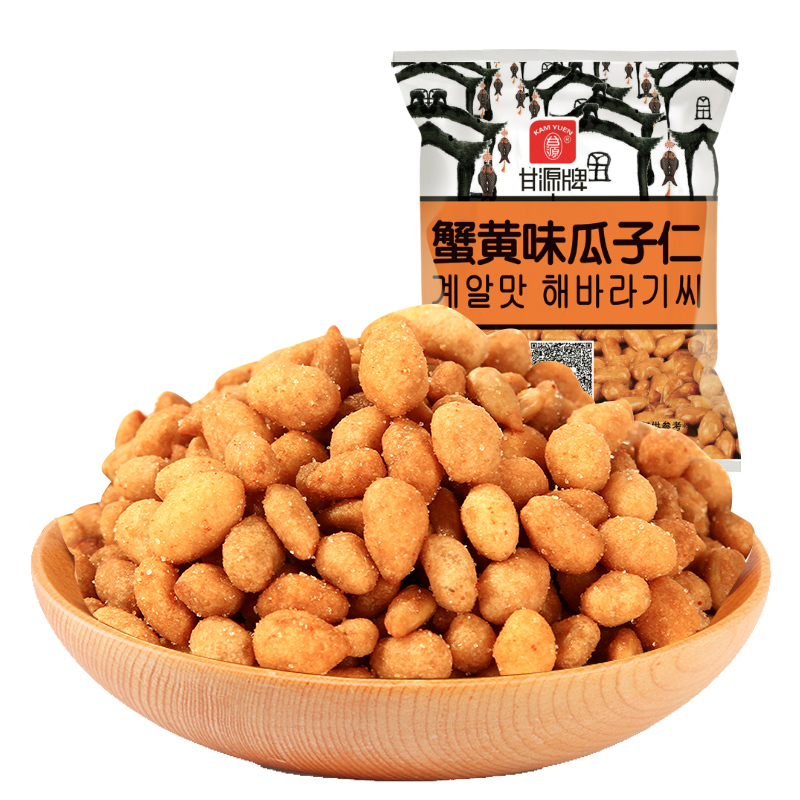 [苏宁超市]甘源蟹黄味瓜子仁500g