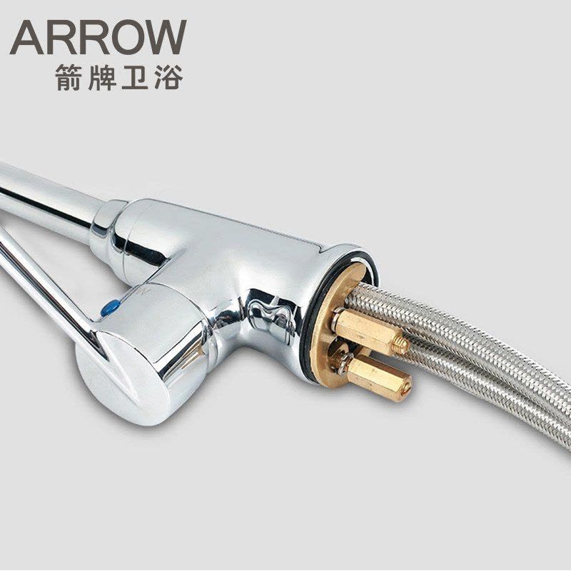 箭牌(ARROW) 菜盆卫浴龙头/厨房卫浴单把单孔陶瓷片阀芯龙头 AE4502图片