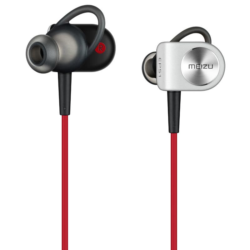 魅族(MEIZU)EP51 磁吸式蓝牙运动耳机 电脑耳机耳麦 红黑 黑色 入耳式图片
