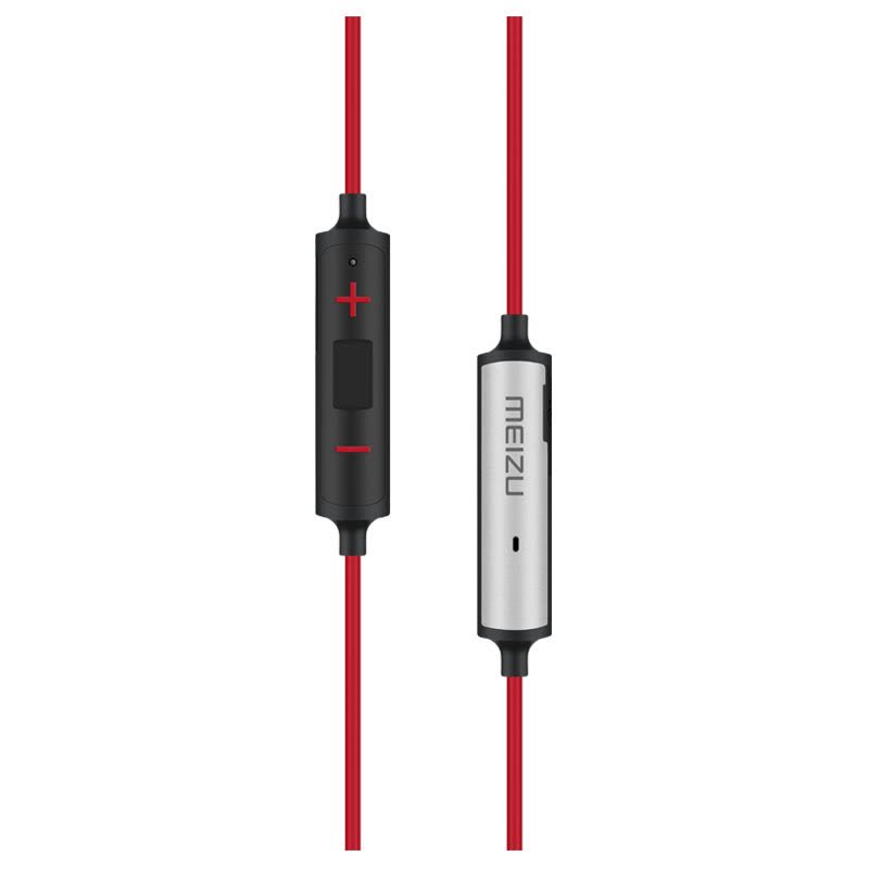 魅族(MEIZU)EP51 磁吸式蓝牙运动耳机 电脑耳机耳麦 红黑 黑色 入耳式图片