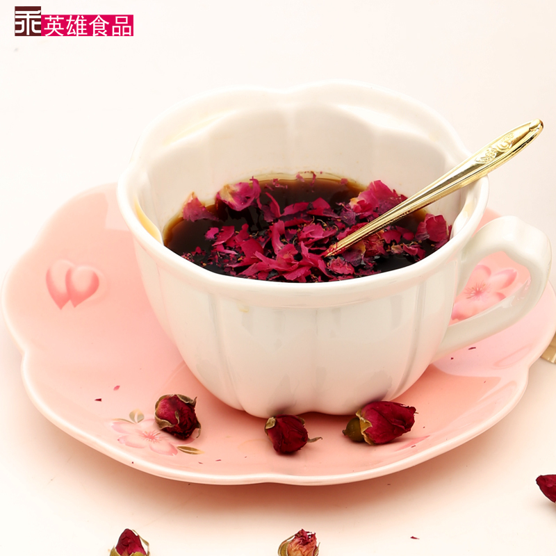 乖英雄台湾进口玫瑰黑糖茶砖120G