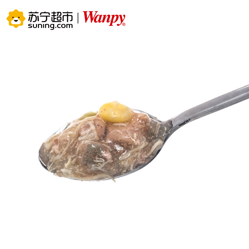 [苏宁超市]顽皮wanpy妙鲜包狗用拌饭湿粮 成犬幼犬猪肉+蔬菜鲜封包100g