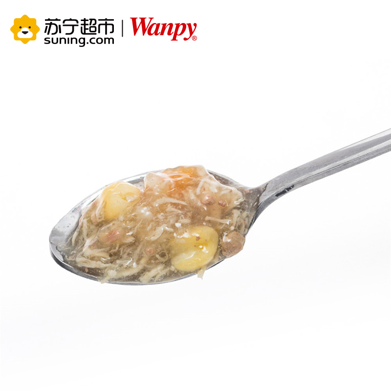 [苏宁超市]顽皮wanpy妙鲜包狗用拌饭湿粮 成犬幼犬牛蹄筋+蔬菜鲜封包100g