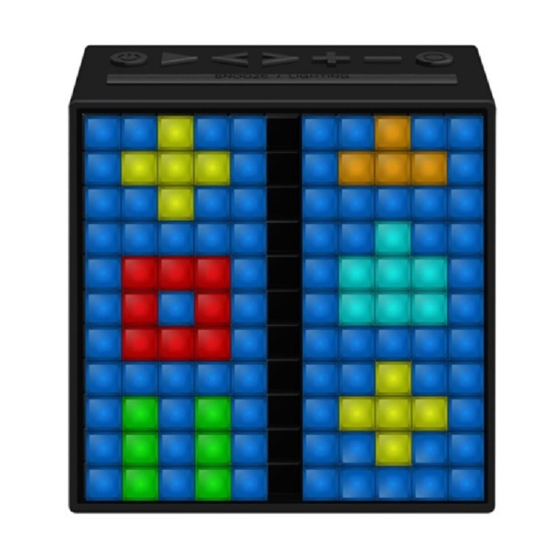 Divoom TimeBox 智能蓝牙音箱 LED彩屏 便携喇叭音响 免提闹钟 LED灯 黑色