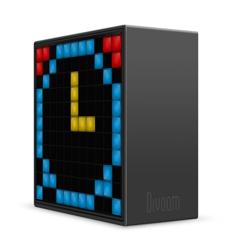 Divoom TimeBox 智能蓝牙音箱 LED彩屏 便携喇叭音响 免提闹钟 LED灯 黑色
