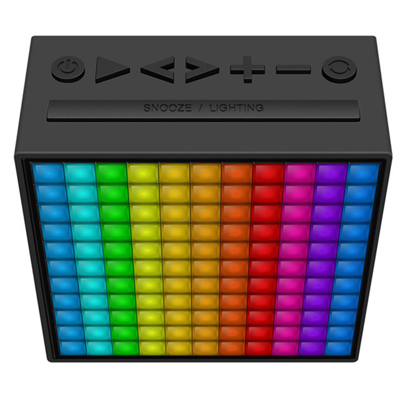 Divoom TimeBox 智能蓝牙音箱 LED彩屏 便携喇叭音响 免提闹钟 LED灯 黑色