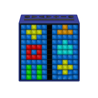 Divoom TimeBox 智能蓝牙音箱 LED彩屏 便携喇叭音响 免提闹钟 LED灯 蓝色