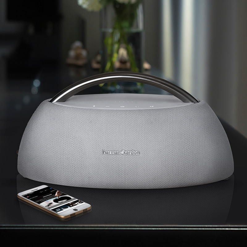 哈曼卡顿(Harman Kardon)GO+PLAY 无线蓝牙音箱 音响 低音炮 电脑桌面 电视音响 音箱可移动充电白