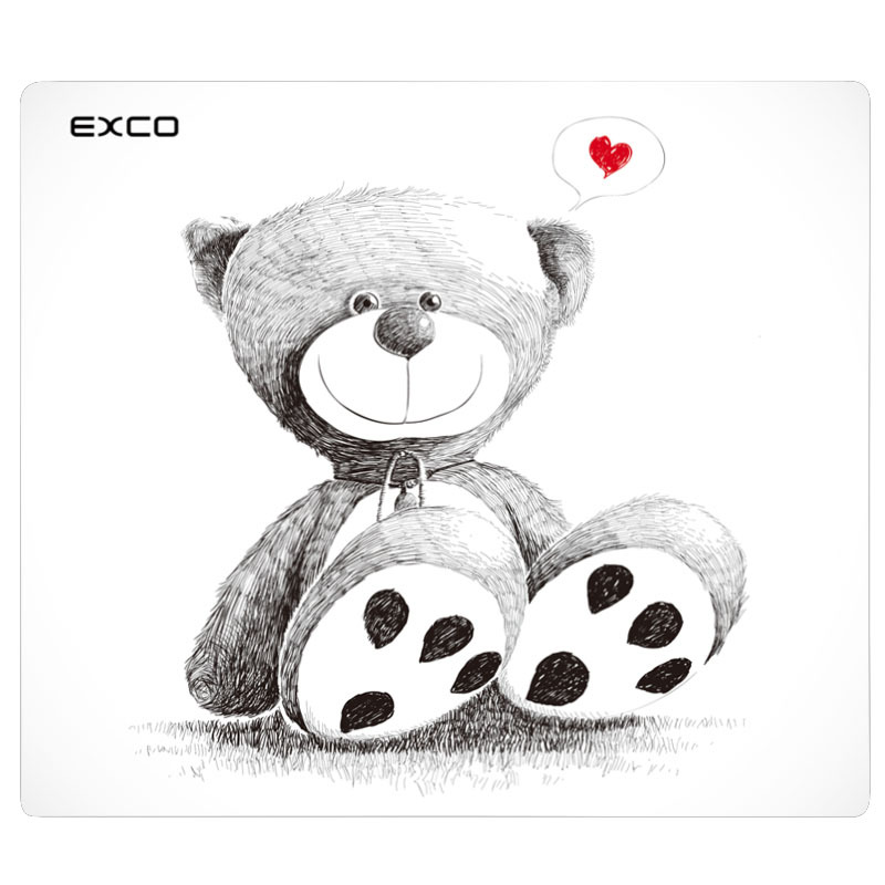 宜适酷(EXCO)MSP-010 鼠标垫(小熊)普通鼠标垫布制其他