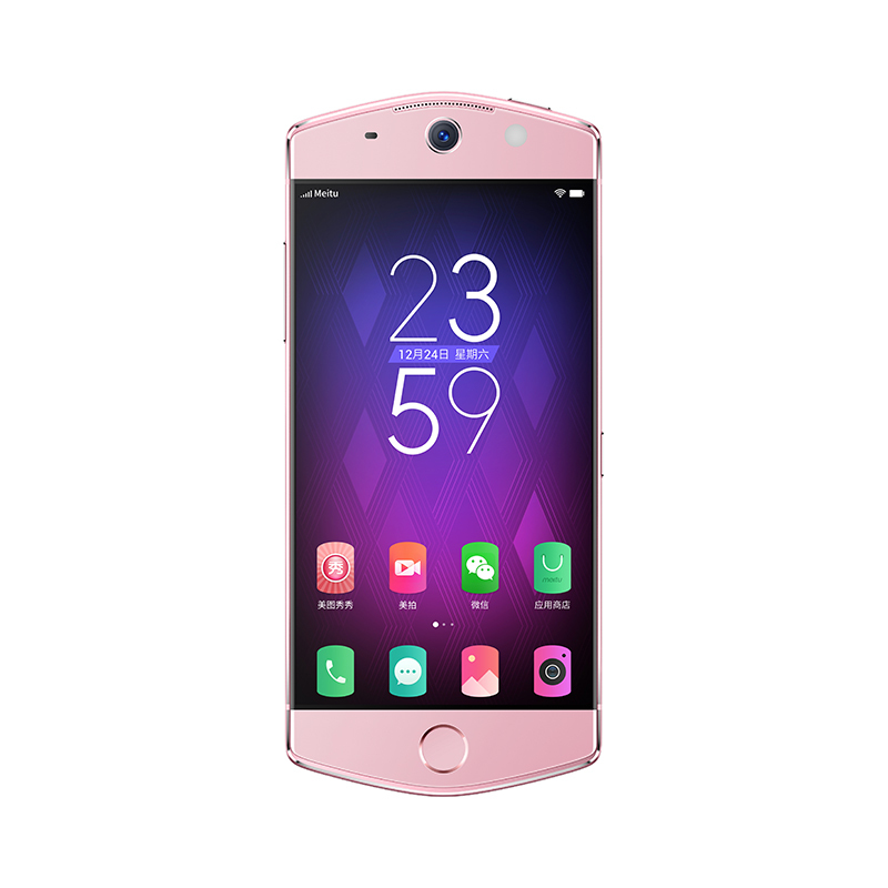 美图M6 3GB+64GB 樱花粉 自拍美颜 全网通 移动联通电信4G手机