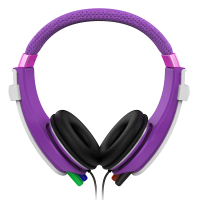 爱谱王(APKING)专业儿童耳机头戴式 保护听力 学生小孩学习耳机 环保音乐耳机 紫色