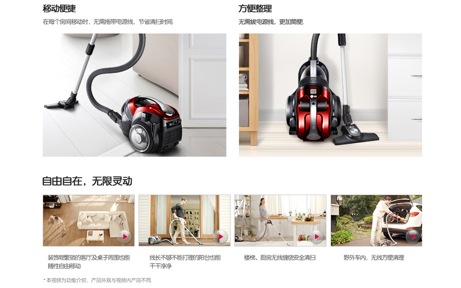 韩国原装进口LG无线卧式吸尘器VK9407GCA套装