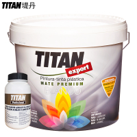 堤丹TITANLUX进口水性环保 速干 净味 亚光彩色内墙乳胶漆 涂料 卫生间 防水白色油漆[苏宁自营]经典系列10L套