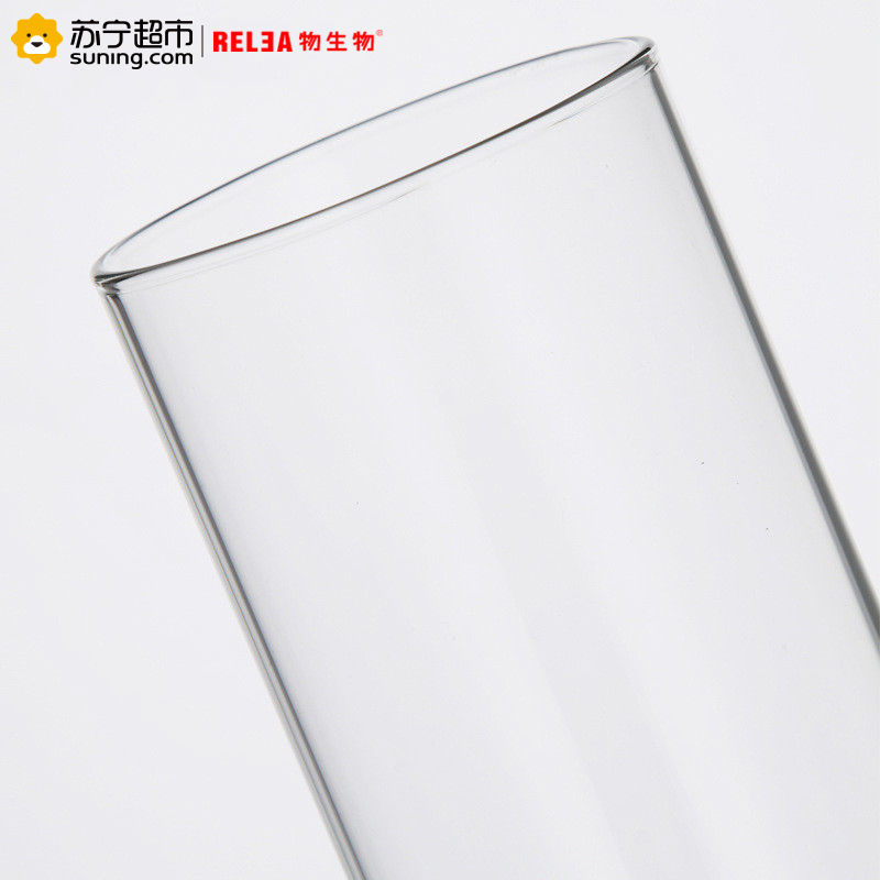 物生物（RELEA）650ML木塞杂粮玻璃瓶 是花茶叶食品收纳瓶子 密封罐储物罐玻璃罐