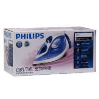 飞利浦(Philips)电熨斗 家用垂直蒸汽熨烫机 大功率不粘陶瓷 除皱顺滑底板 GC2046/28蓝