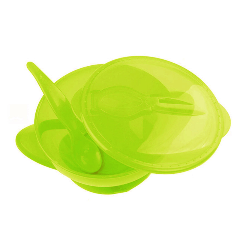努比(Nuby)便携吸盘碗附勺子/微波碗 带勺子 绿色高清大图