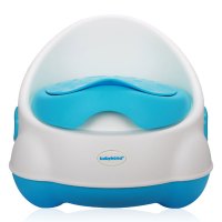 世纪宝贝（babyhood）坐便器 探索者坐便器 大号多功能座便器小孩马桶便盆 大空间 两侧提手 湖蓝色 BH-112