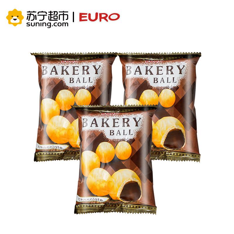 泰国进口 EURO欧乐巧克力味泡芙球180克/盒 西式糕点图片