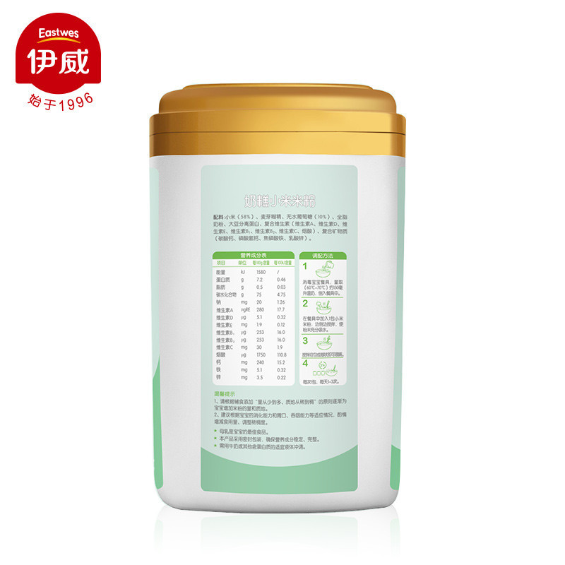 伊威(Eastwes)奶糕小米米粉300g