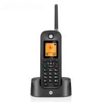 摩托罗拉(MOTOROLA) O202C 电话机 远距离数字电话套装 背光电话簿中英文显示菜单可扩展 固定座机(黑色)