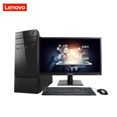 联想(Lenovo)扬天商用M7700c台机电脑整机 19.5英寸显示器(A10-7800 8G 2T 2G 黑)