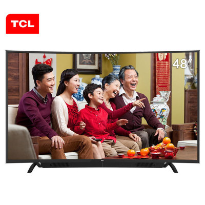 TCL L48P1S-CF 48英寸 同步院线 海量影视资源 十核智能曲面电视