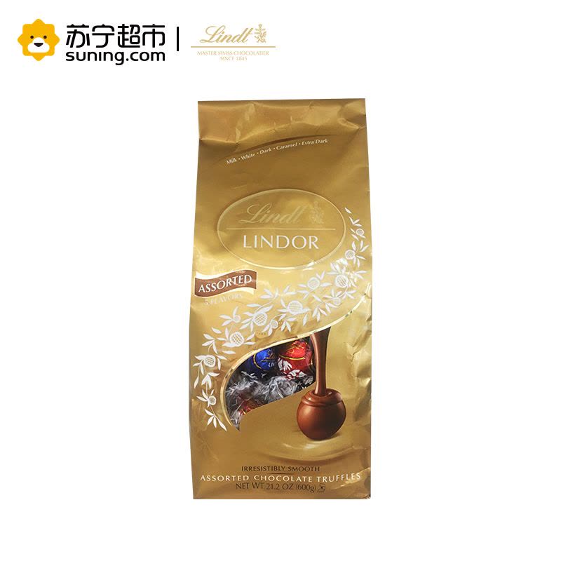 Lindt 瑞士莲 软心精选巧克力分享装 600g 美国进口图片