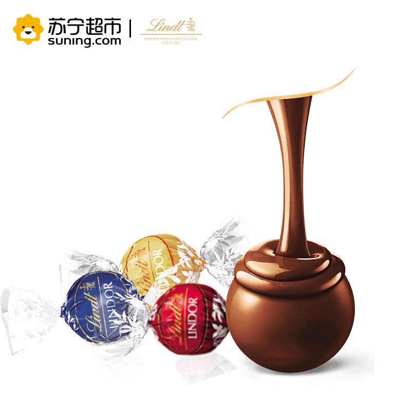 Lindt 瑞士莲 软心精选巧克力分享装 600g 美国进口图片