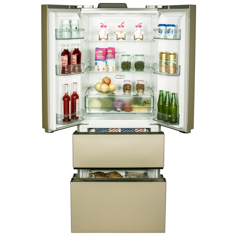 美的(Midea)BCD-436WTM芙蓉金 风冷无霜 节能静音 大冷冻力 风冷净味多门冰箱