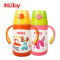 美国Nuby/努比 新款宝宝儿童不锈钢真空按键式保温杯吸管杯水杯280ml 瓢虫