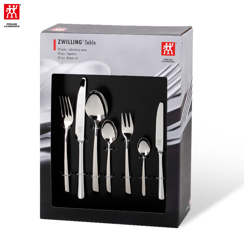 双立人(ZWILLING)TWINNova西餐具42件套不锈钢餐刀餐叉餐勺甜品勺