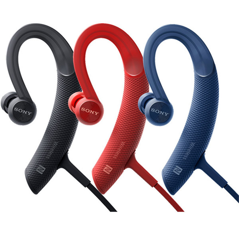 索尼(SONY)MDR-XB80BS 运动蓝牙无线耳机 (蓝色) 后挂式时尚多彩运动耳机 防水溅功能