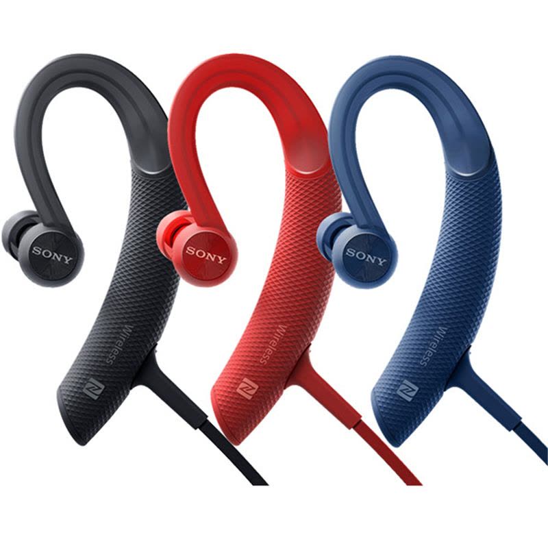 索尼(SONY)MDR-XB80BS 运动蓝牙耳机 (红色) 后挂式时尚多彩运动无线耳机 防水溅功能图片