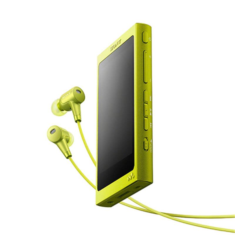 索尼(SONY)Hi-Res高解析度降噪时尚音乐播放器NW-A35HN (柠檬黄色)mp3