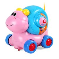 纽奇 儿童玩具益智玩具遥控车多功能 早教启智宝宝 动漫音乐电子宠物 卡通蜗牛 粉(遥控版)