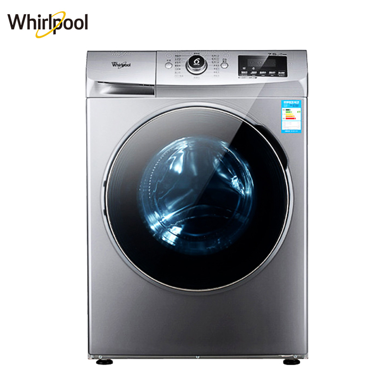 惠而浦(Whirlpool)WF812921BL5W 8.5公斤 变频高温杀菌 滚筒洗衣机(极地灰)